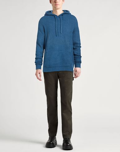 Man Sweater Slate blue Size 42 Cotton, Nylon, Viscose