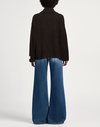 Woman Turtleneck Dark brown Size M Acrylic, Wool, Viscose, Alpaca wool