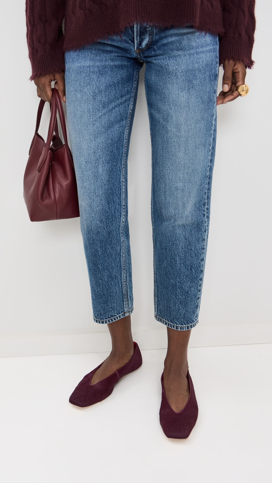 Prudence Ballet Flats Ruby Haircalf