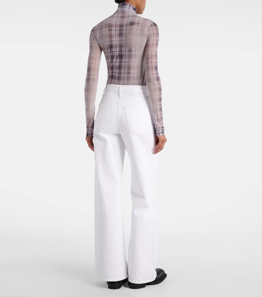 Dame high-rise wide-leg jeans