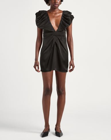 Woman Mini dress Black Size M Polyester, Elastane