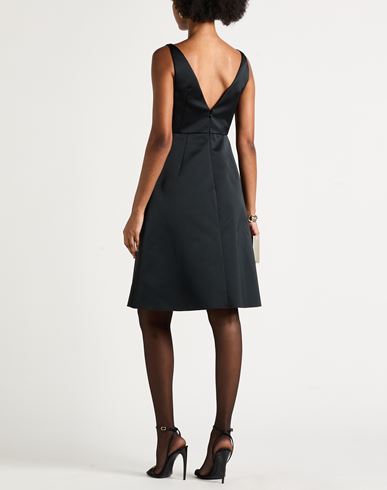 Woman Midi dress Black Size 4 Polyester