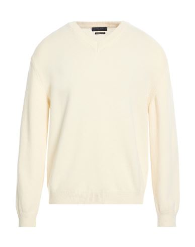 Man Sweater Ivory Size M Wool, Cashmere