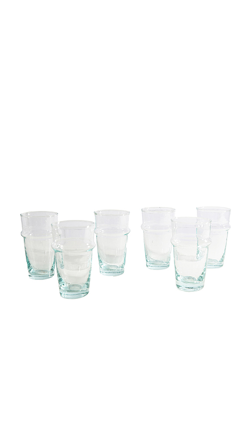 Verve Culture Moroccan Beldi Glassware Set in Neutra