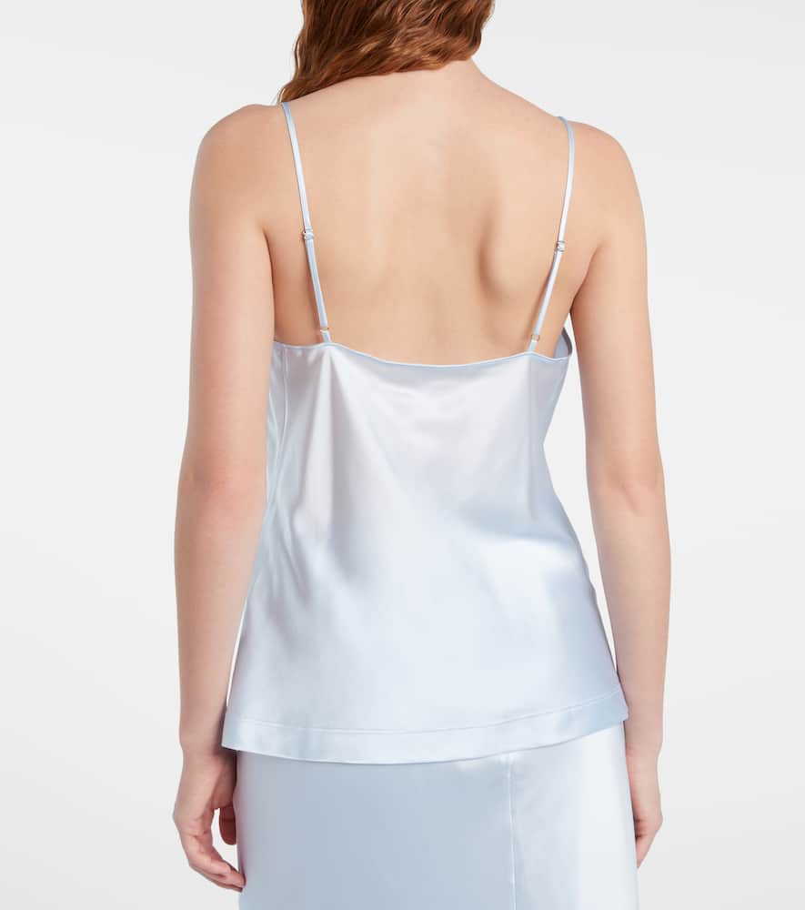 Sense of Shine silk-blend top