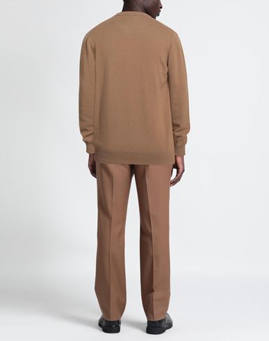 Alpha Studio Man Sweater Camel Size 42 Wool