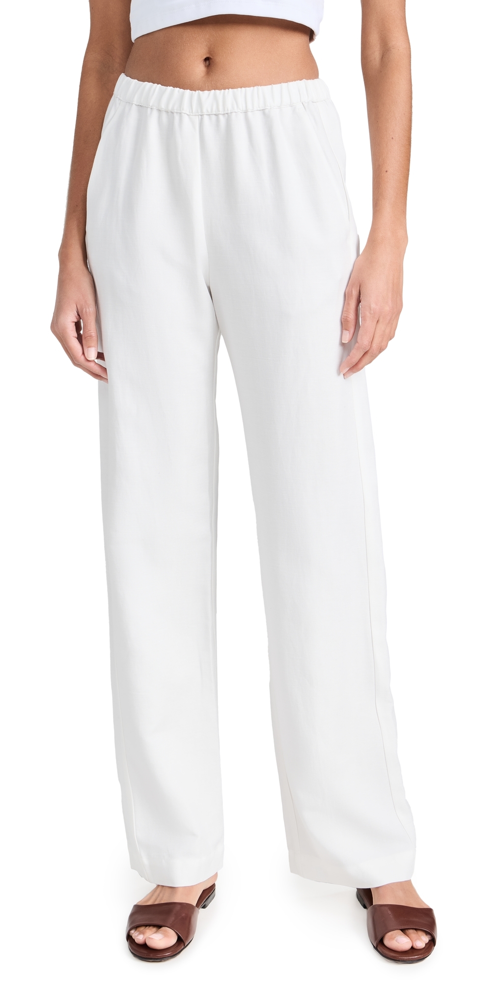 Twill Everywhere Pants Off White