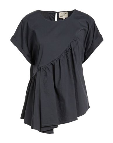 Woman Top Charcoal Size 2 Cotton, Polyamide, Elastane