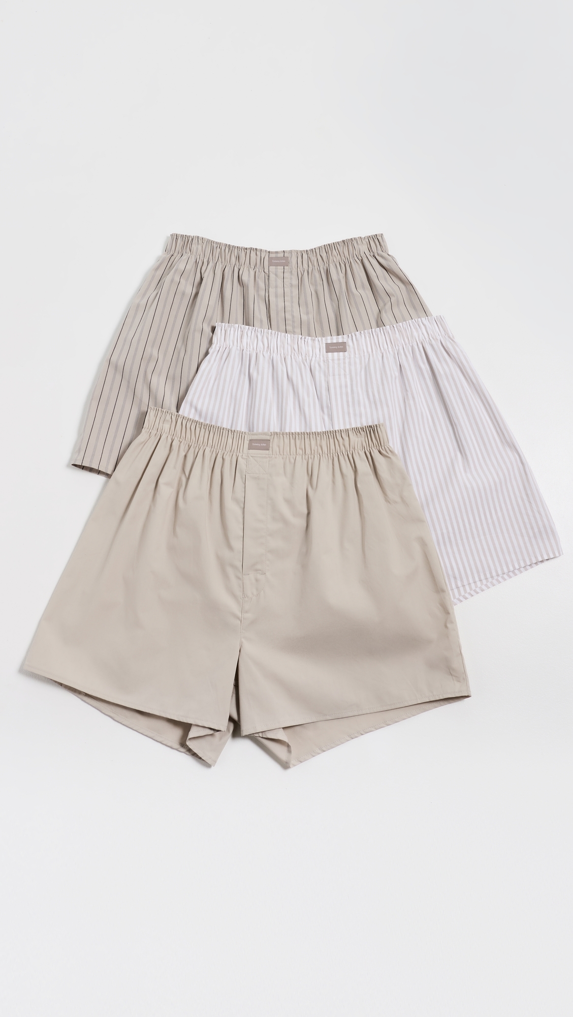 Woven Boxer 3 Pack Dove/Classicstripe/Vintagestripe
