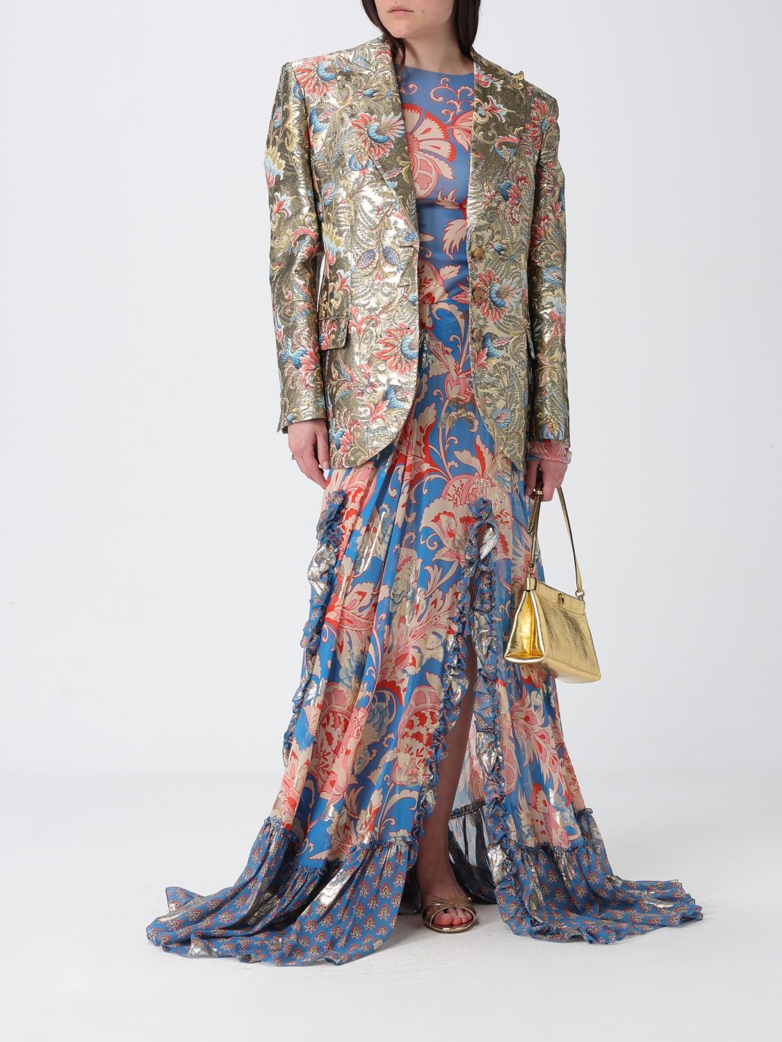Top Woman color Gnawed Blue