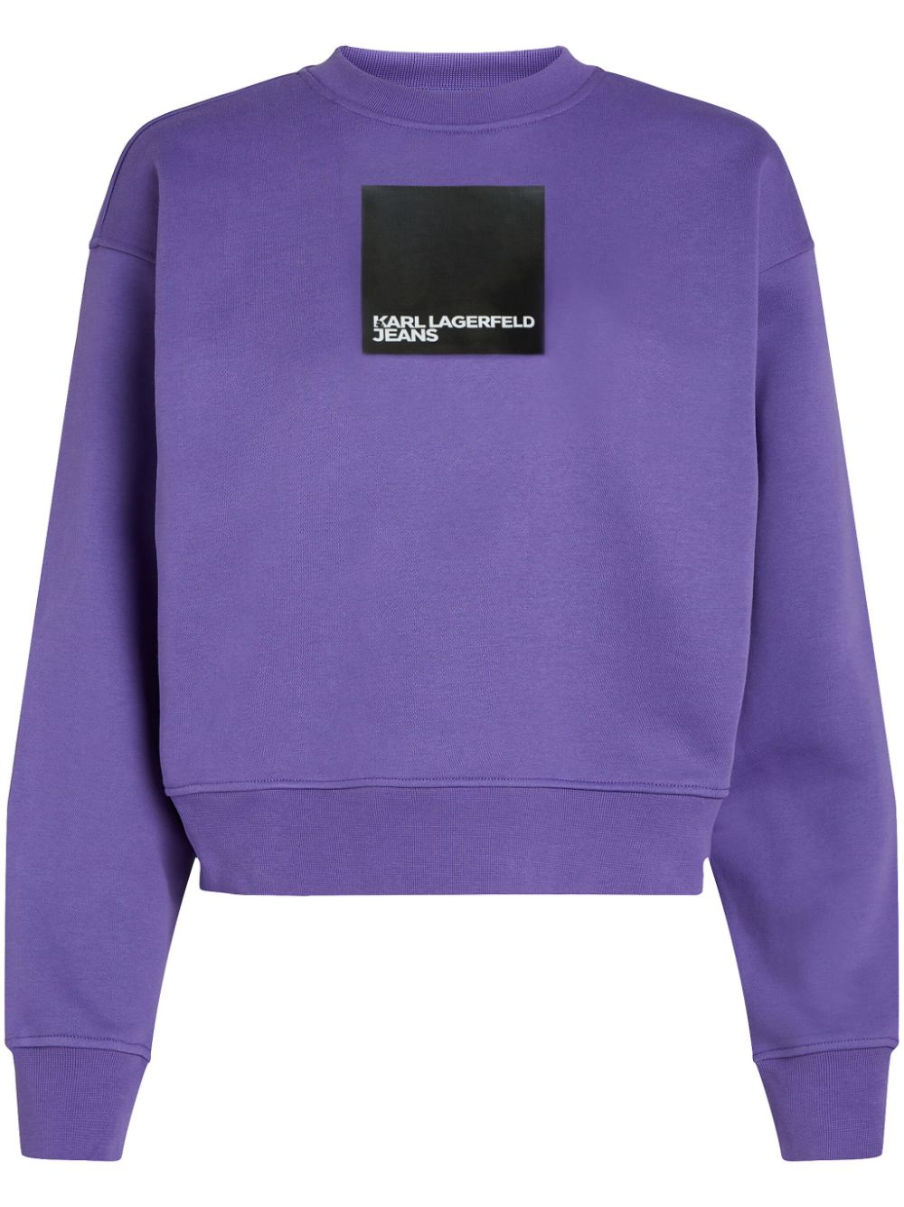 Logo-print organic-cotton sweatshirt - Purple