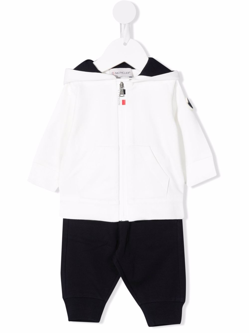 Two-tone cotton tracksuit set - Blue