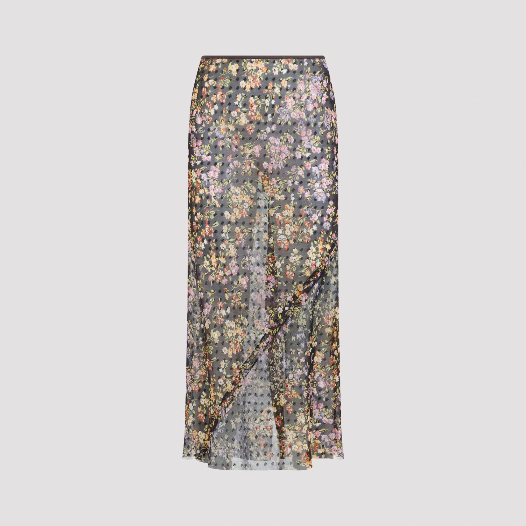 Satin Midi Skirt