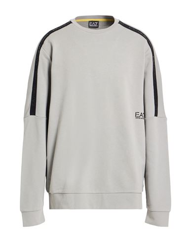 Man Sweatshirt Grey Size 3XL Cotton, Polyester, Elastane