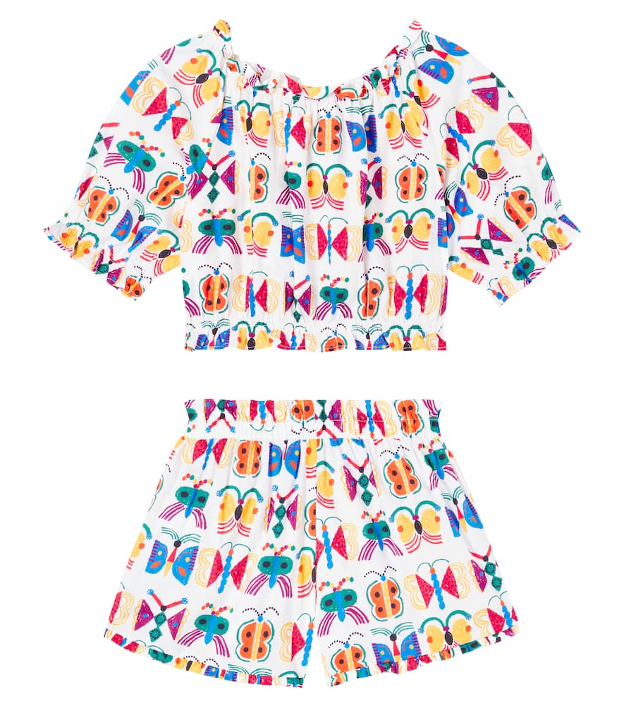 Fábula Borbo Cosmo cotton top and shorts set