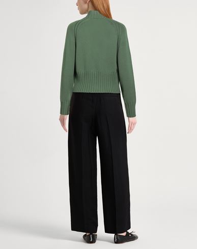 Woman Cardigan Green Size 6 Merino Wool