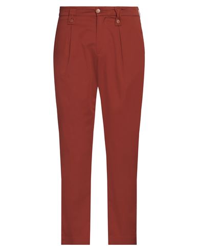 Man Pants Rust Size 30 Cotton, Linen