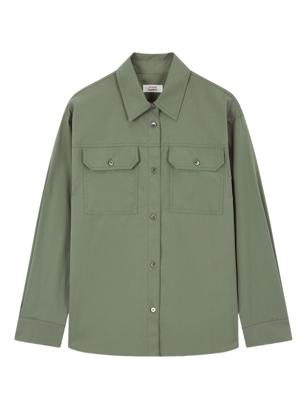 STUDIO TOMBOY utility-pockets shirt - Green