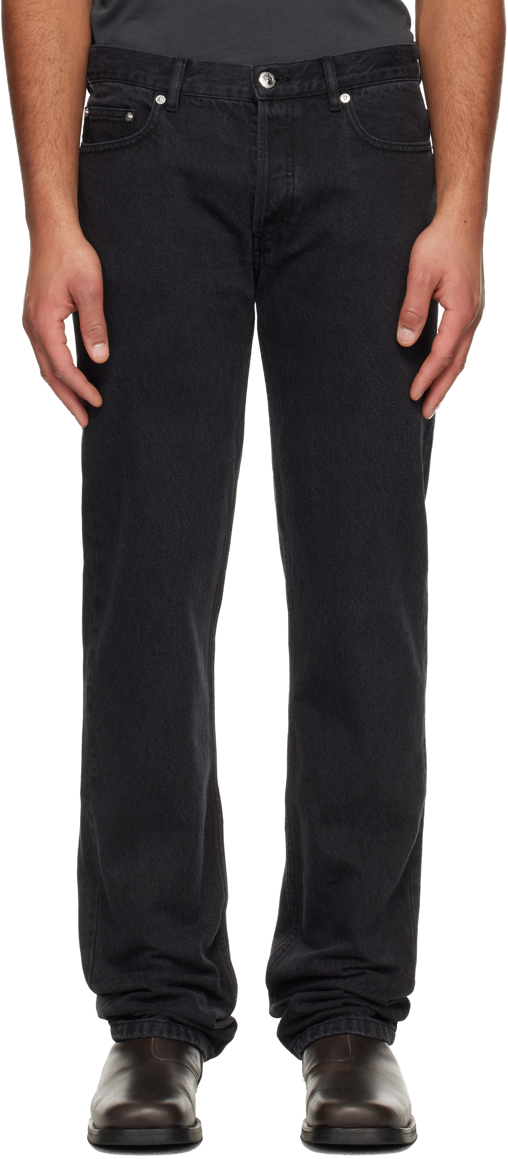 A. P.C. Black New Standard Jeans