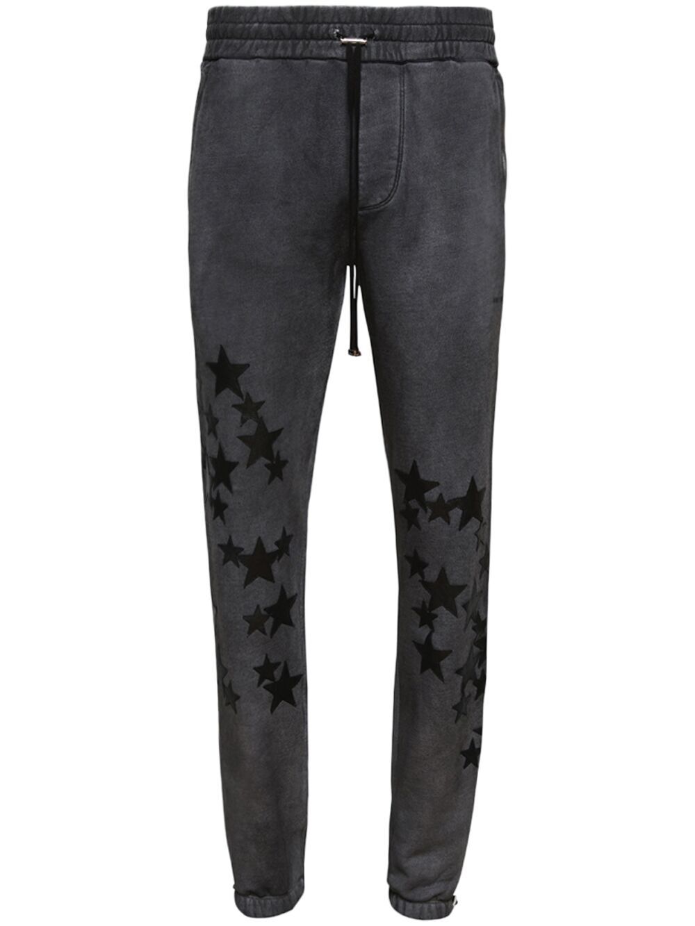 Pigment Spray Star track pants - Black