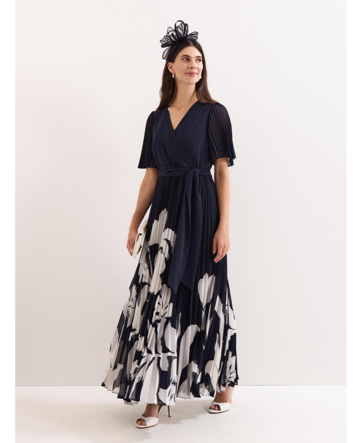 Women's Abigail Wrap Dress - Dark Blue
