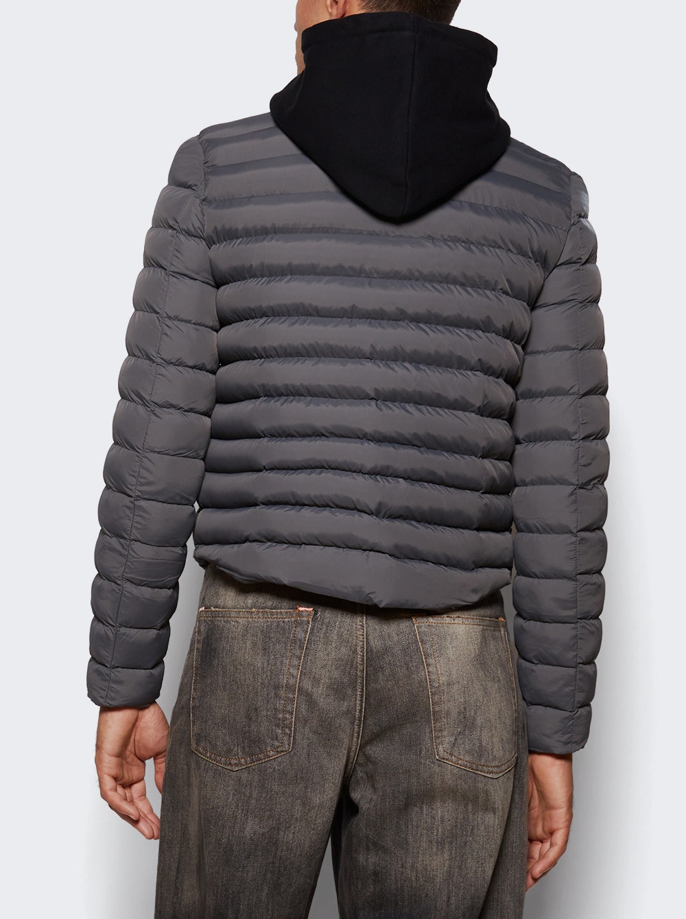Puffer Hoodie Jacket Grey