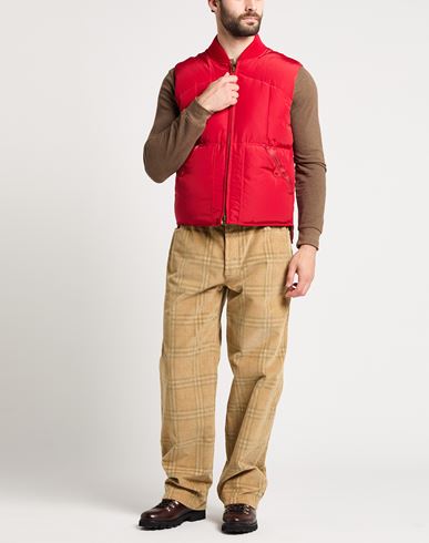 Man Vest Red Size 40 Polyester