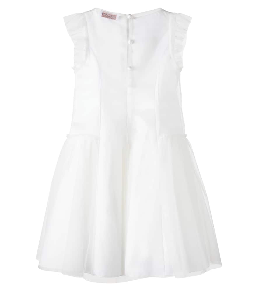 Bow-detail tulle dress