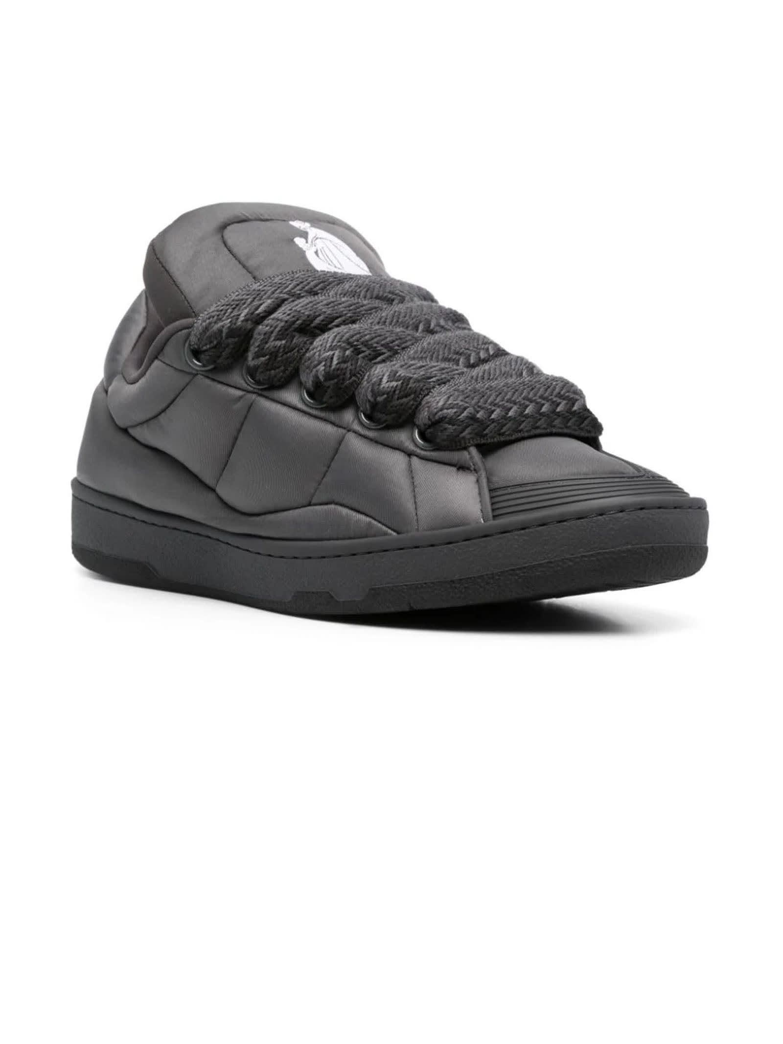 Dark Grey Techno Curb Sneakers