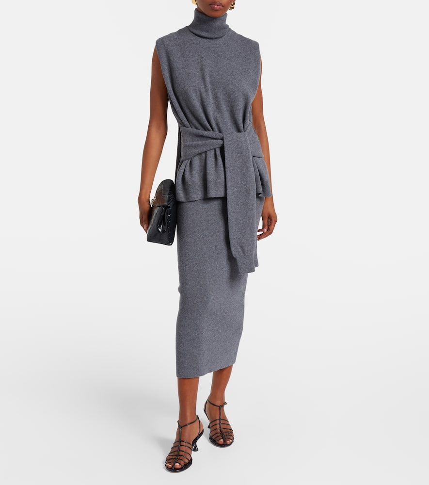 Róhe Layered wool and cashmere-blend maxi dress