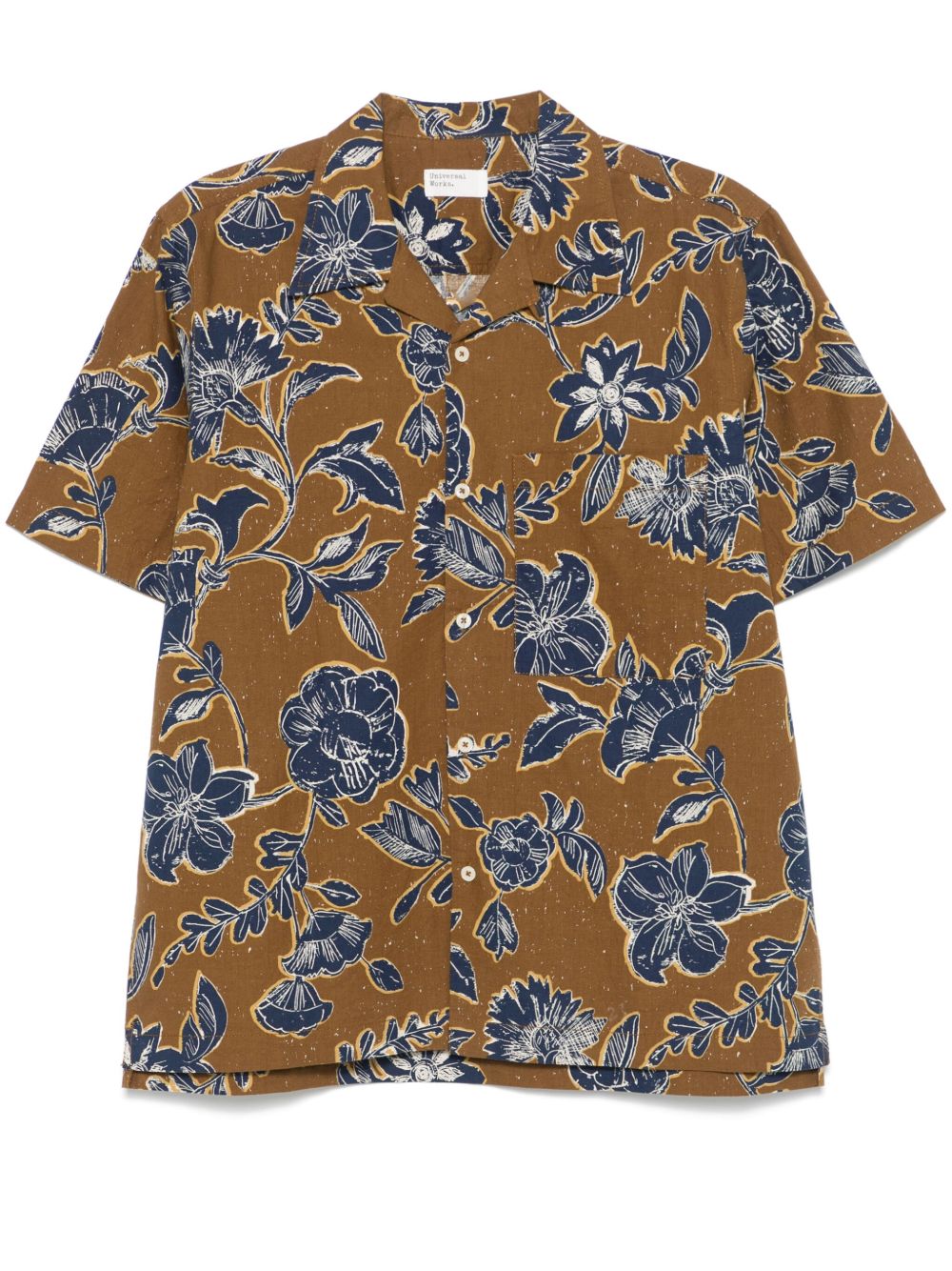 Universal Works floral-print shirt - Brown