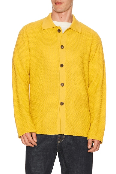 ISA BOULDER Aurum Drift Shirt in Mustard. XL/1X. Also in S
