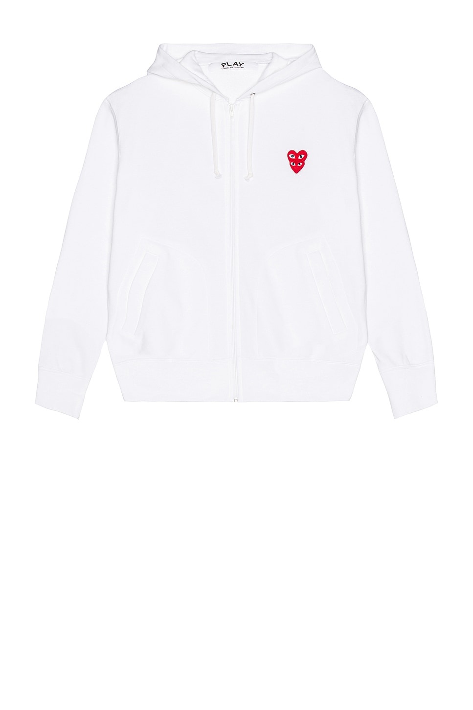 COMME des GARCONS PLAY Sweatshirt in White - White.  M also in L, S, XL, XL/1X