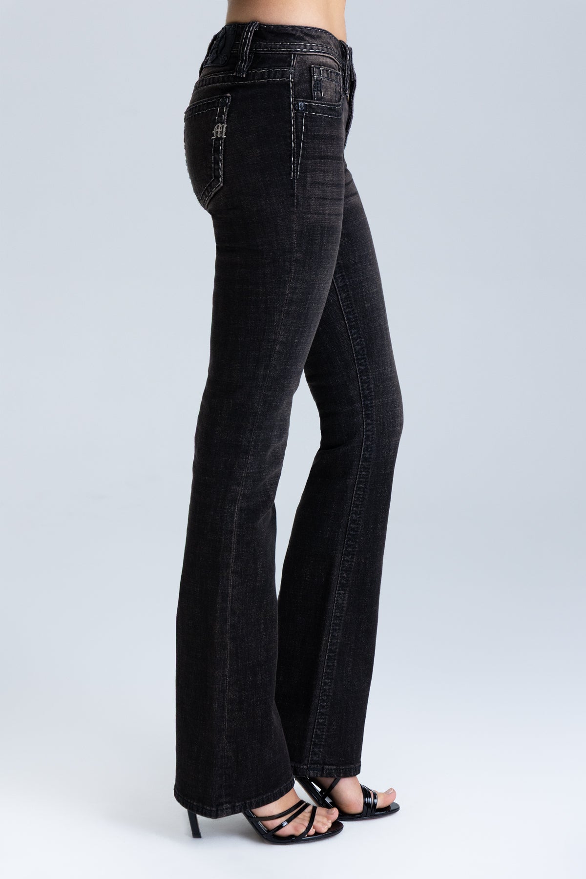 "Oralee Stitched Bootcut Jeans