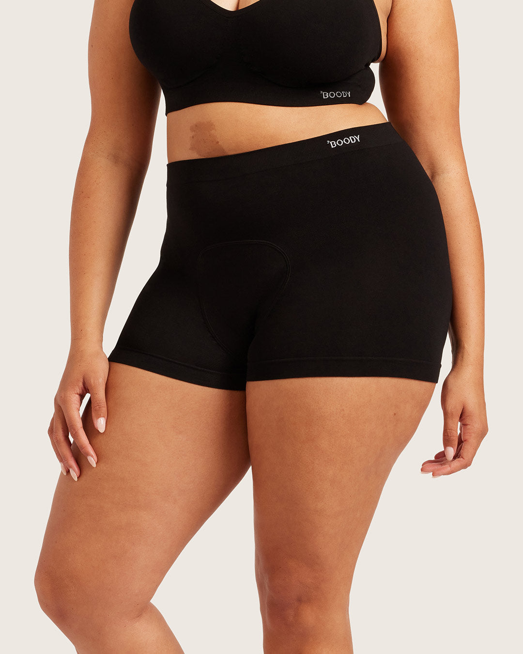 Period & Leak Proof - Undershorts 3" - Moderate - Black