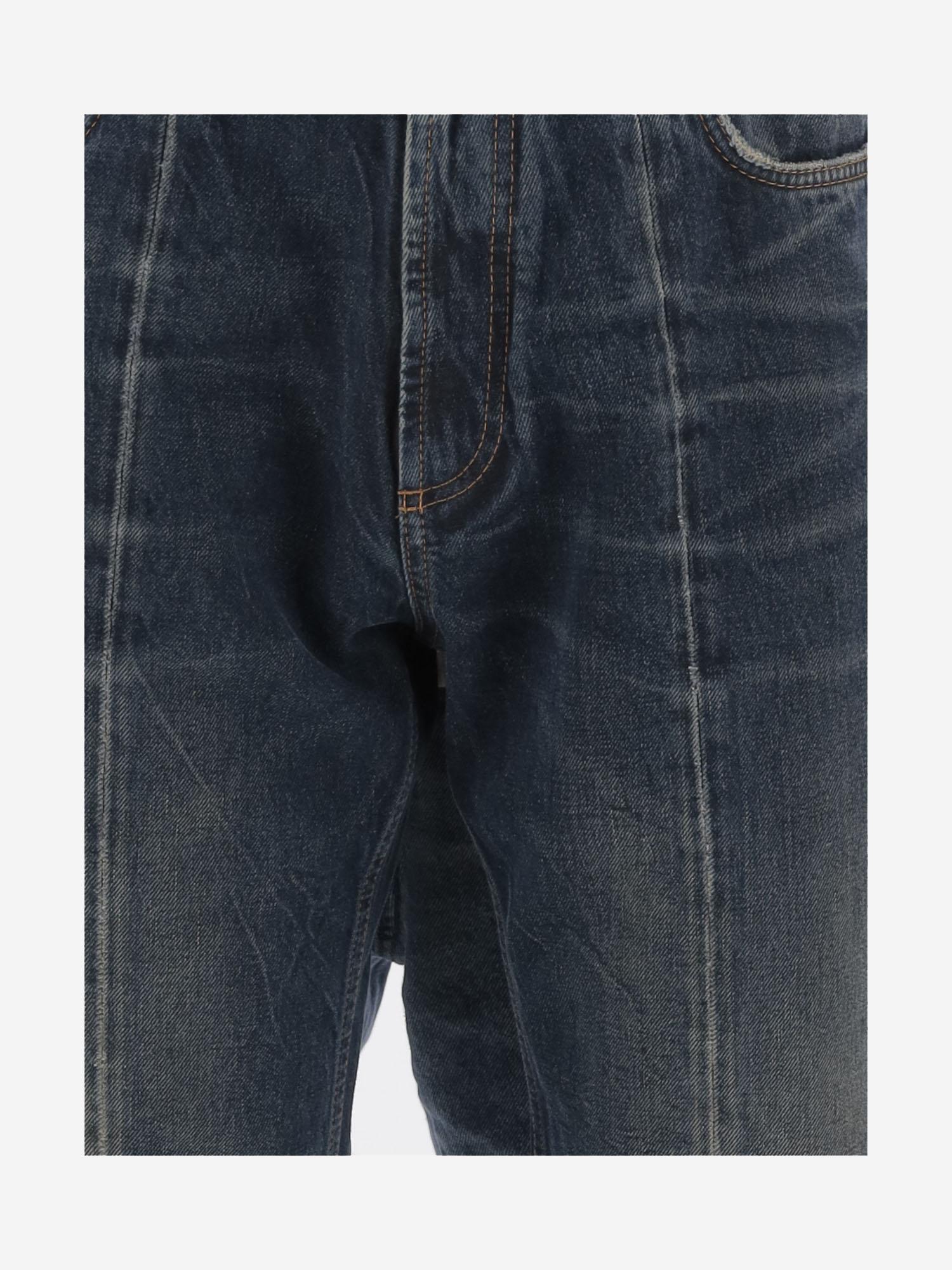Dark Denim Cotton Jeans — Navy
