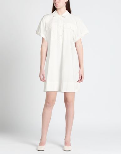 Woman Mini dress White Size 8 Cotton