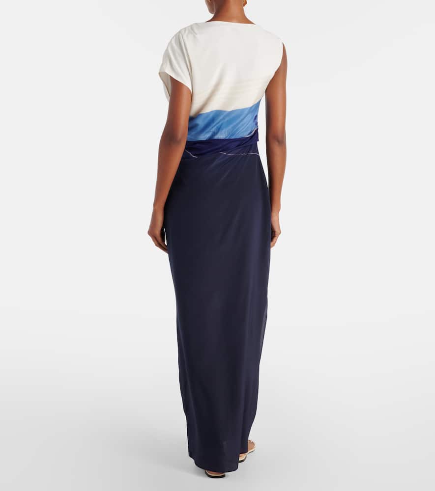 Mariner printed maxi dress