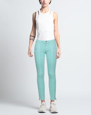 A. testoni Woman Denim pants Light green
