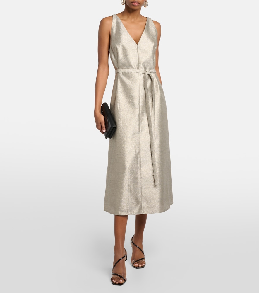 Desiree metallic midi dress