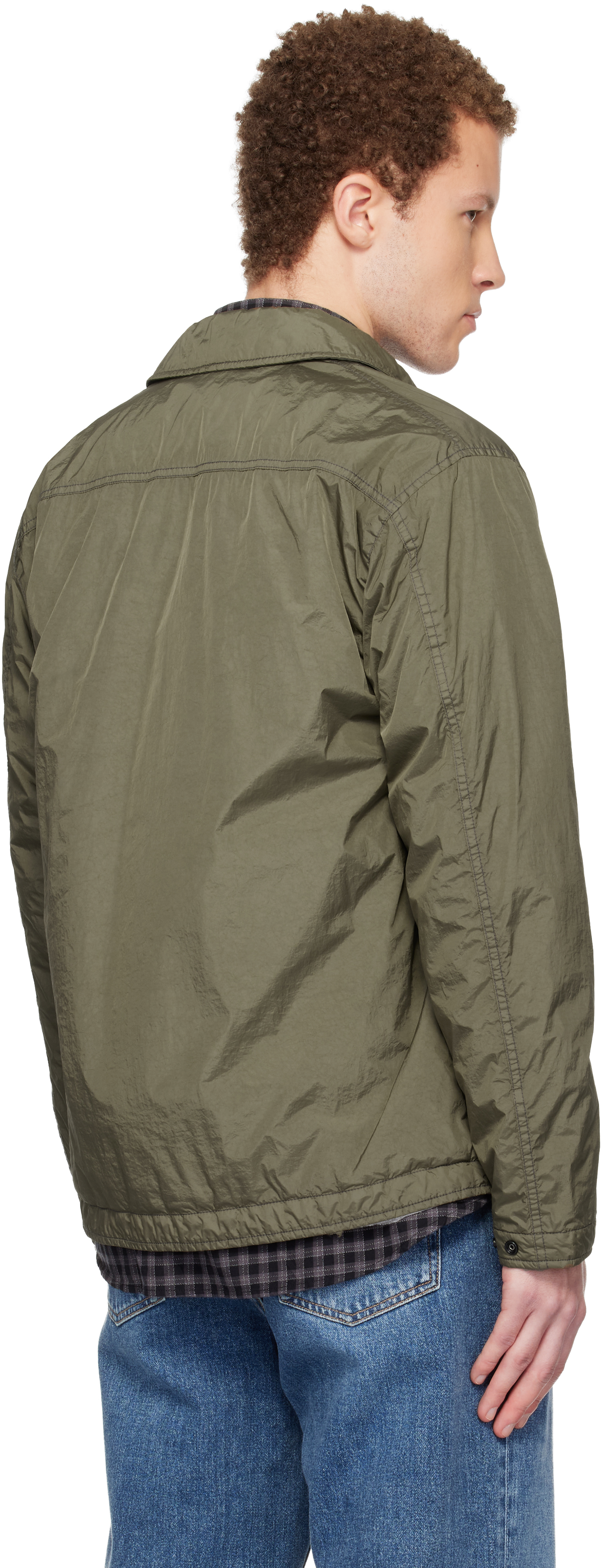 Khaki 1200002 Crinkle Reps NY Overshirt