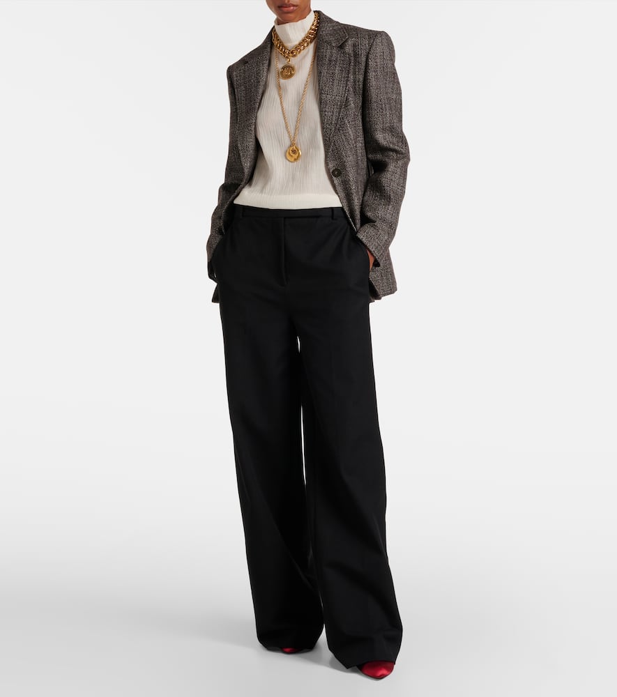 Yukio gabardine straight pants