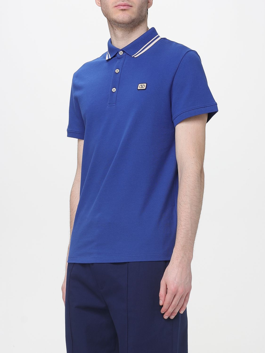 Polo Shirt Men color Blue