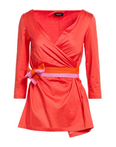 Woman Top Orange Size 4 Cotton