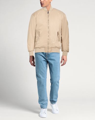 Man Jacket Beige Size S Polyamide