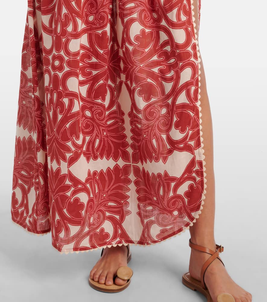 Carla printed cotton maxi skirt