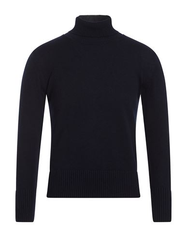 Man Turtleneck Midnight blue Size 32 Cashmere