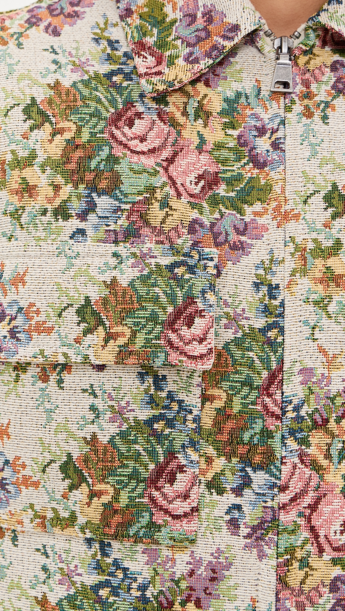 The Birdie Jacket Floral Jacquard