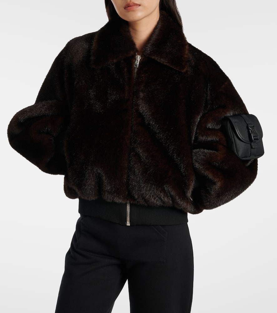 Cropped bomber jacket