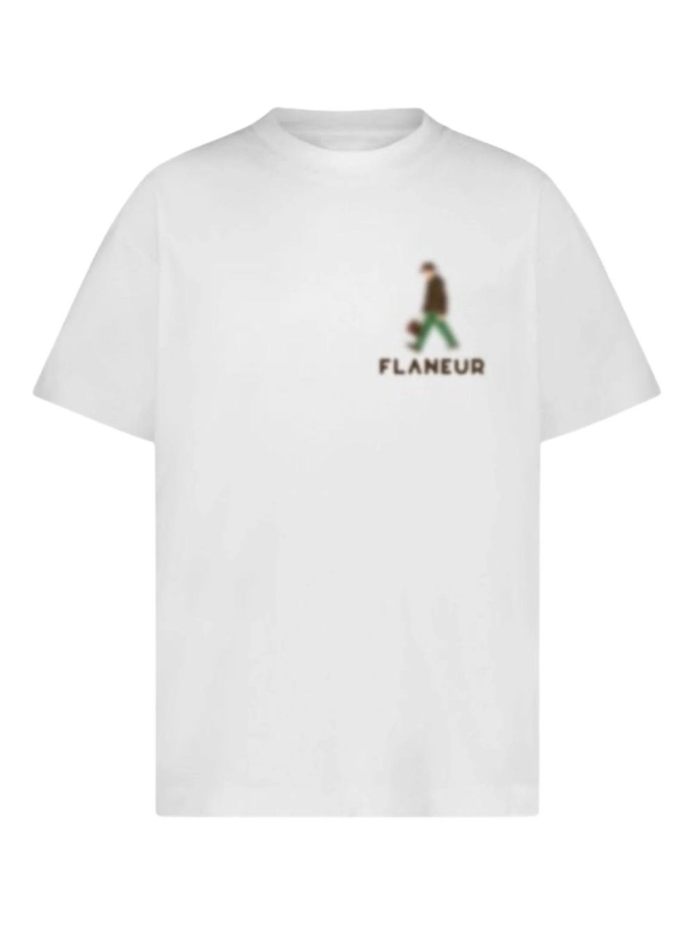 FLÂNEUR Blurred Stroller T-Shirt - White
